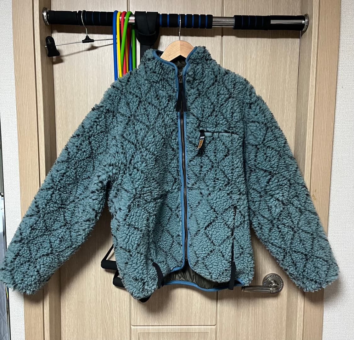 Kapital Reversible Sashiko fleece jacket