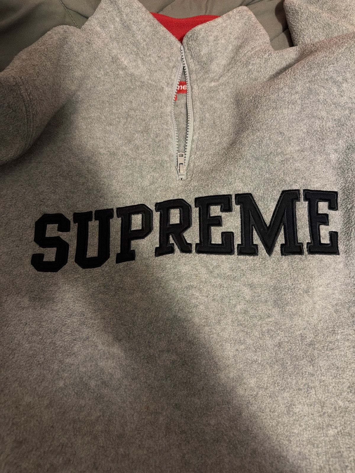 Supreme Supreme Quarter Zip Size US M / EU 48-50 / 2 - 2 Thumbnail