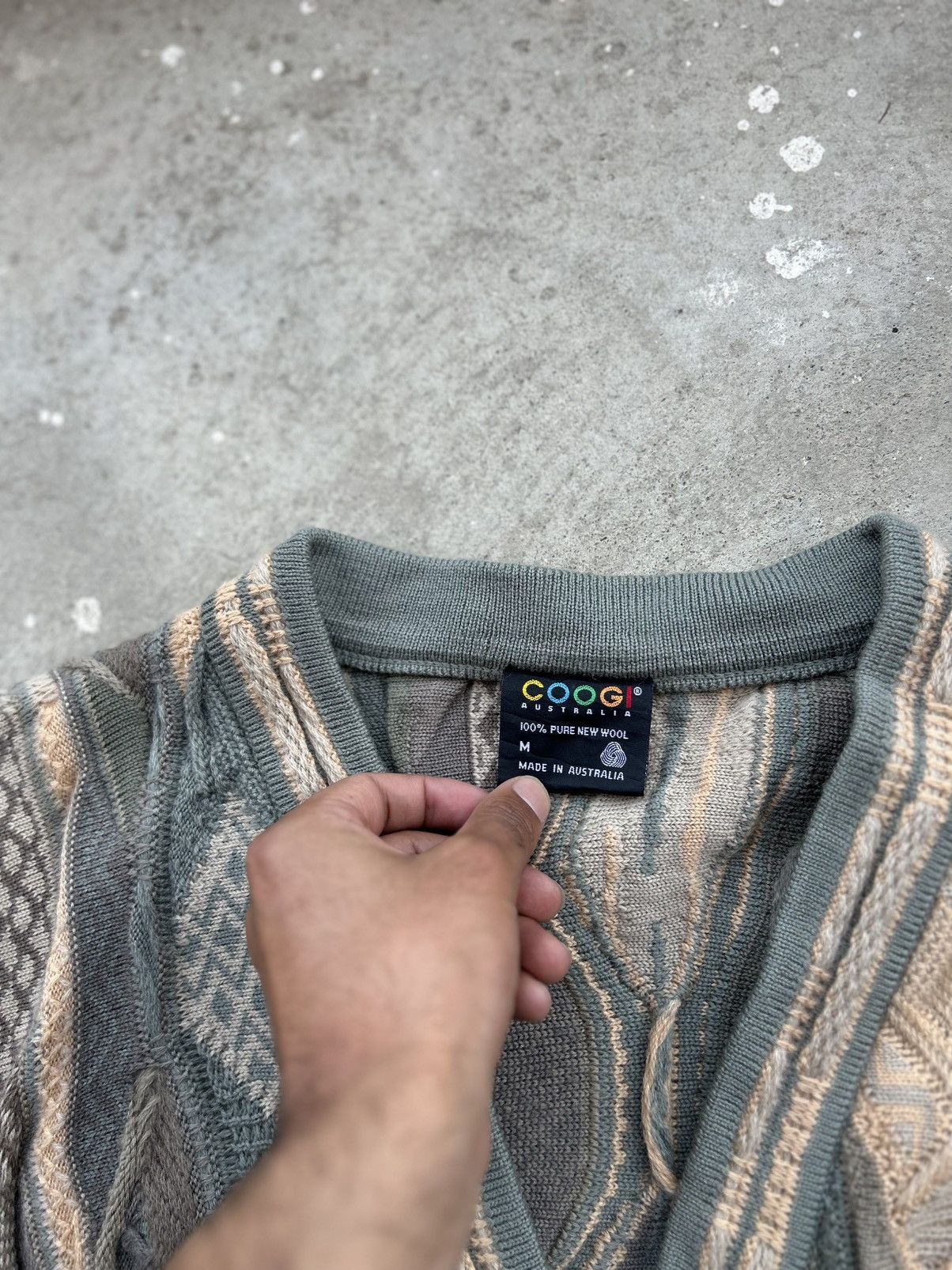 Coogi CRAZY VINTAGE 90’s COOGI 3D CABLE CARDIGAN Size US M / EU 48-50 / 2 - 6 Thumbnail