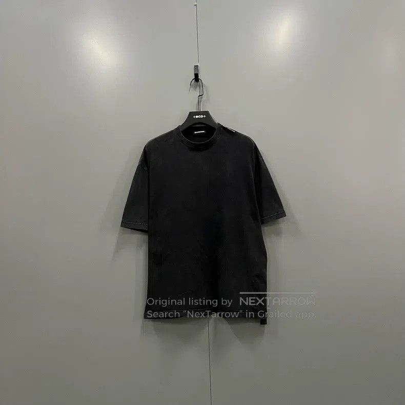 Balenciaga Balenciaga Black Label Logo Short Sleeve Size US S / EU 44-46 / 1 - 1 Thumbnail