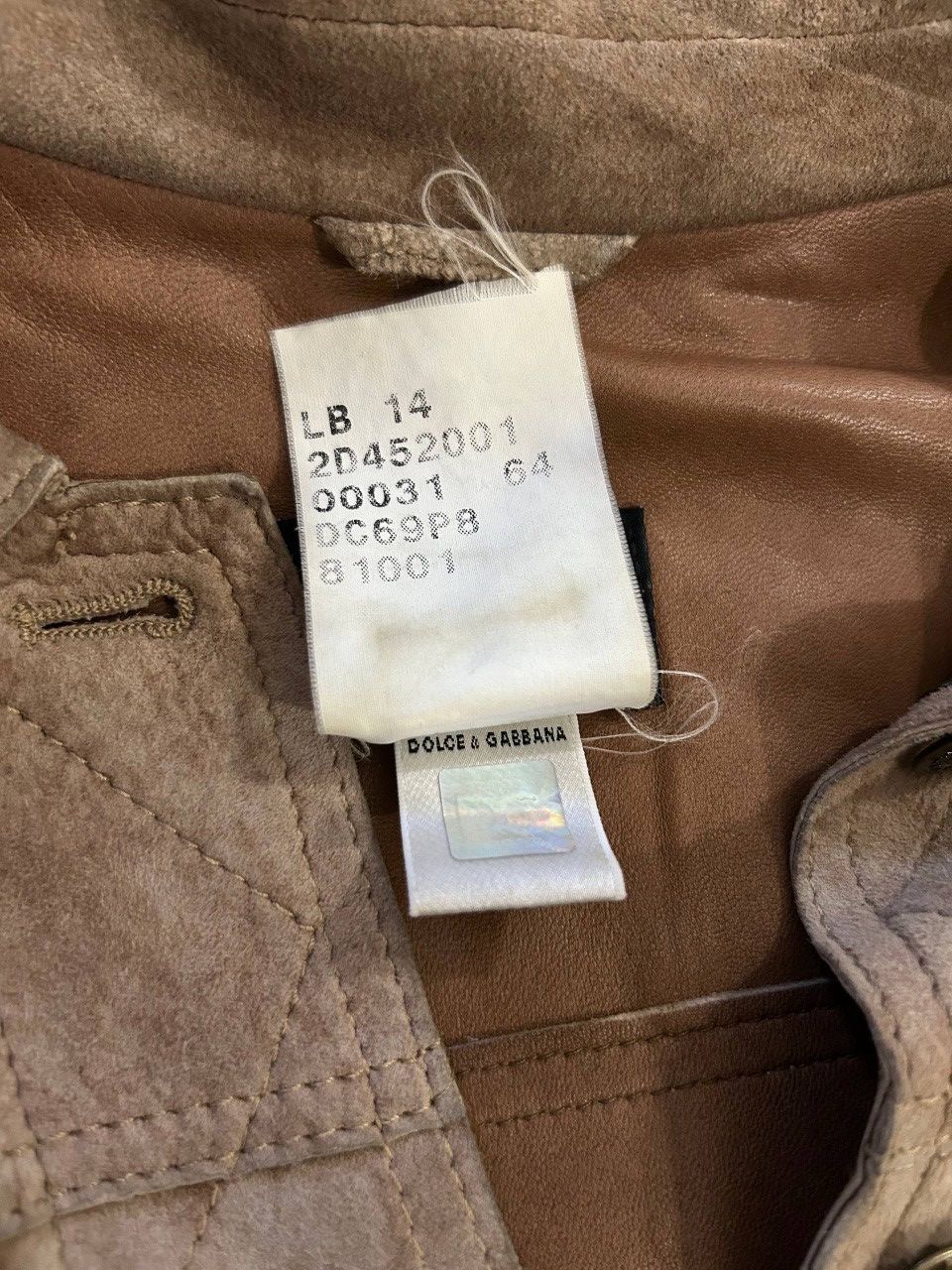 Dolce & Gabbana Y2KDolce & Gabbana Suede Leather Jacket Size XS / US 0-2 / IT 36-38 - 6 Thumbnail