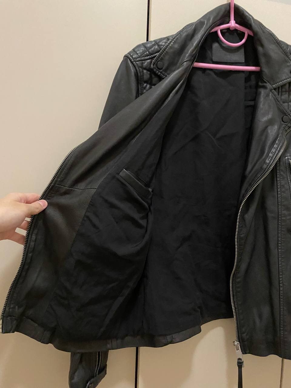 Allsaints Allsaints leather jacket overshirt streetwear hype Size US S / EU 44-46 / 1 - 14 Thumbnail