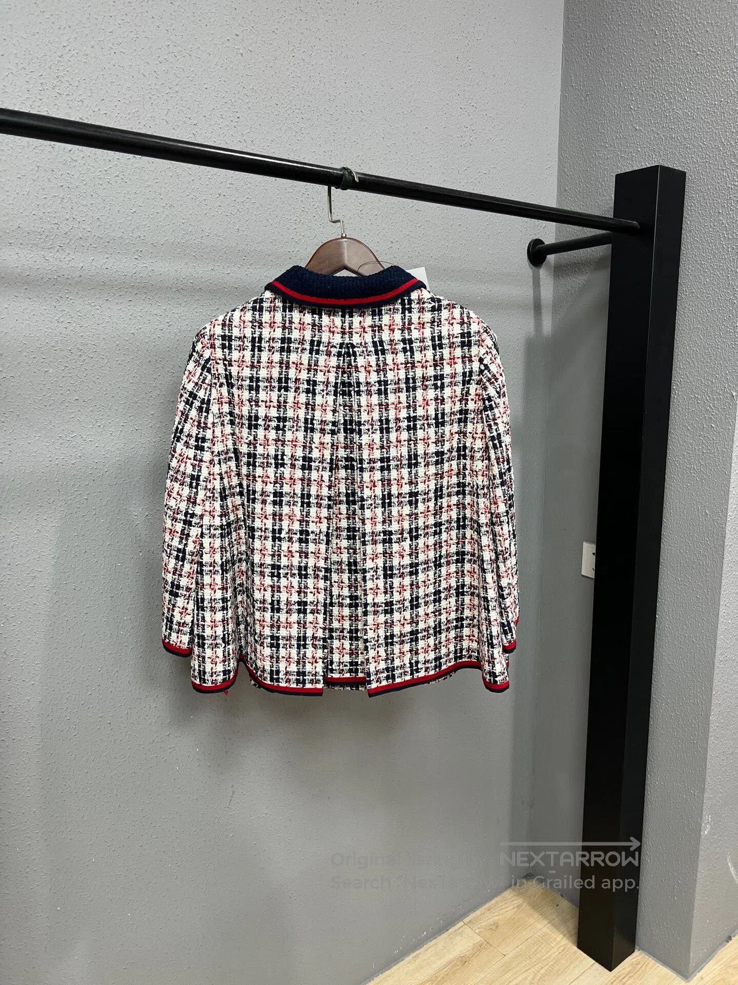 Gucci gucci color-blocked plaid wool coat. Size M / US 6-8 / IT 42-44 - 2 Thumbnail