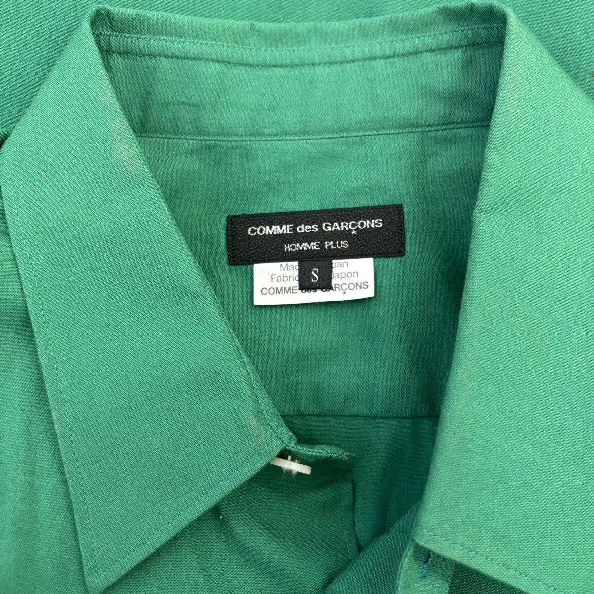 Comme des Garcons Homme Plus Green Long Button Up Size US S / EU 44-46 / 1 - 4 Thumbnail
