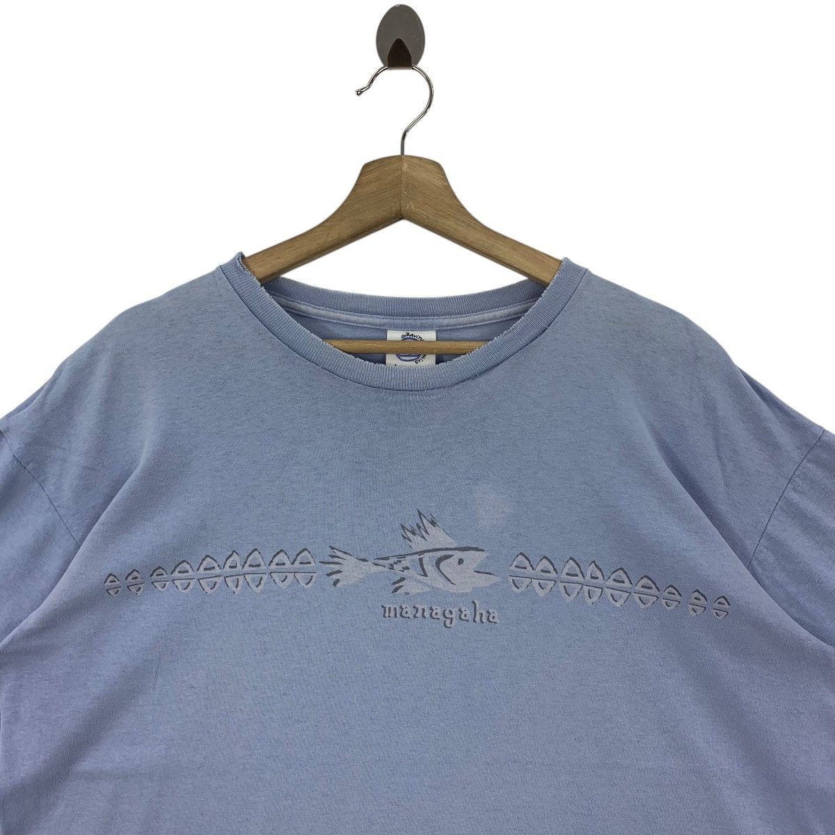 Vintage Vintage MANAGAHA Centre logo surftee Size US L / EU 52-54 / 3 - 2 Thumbnail