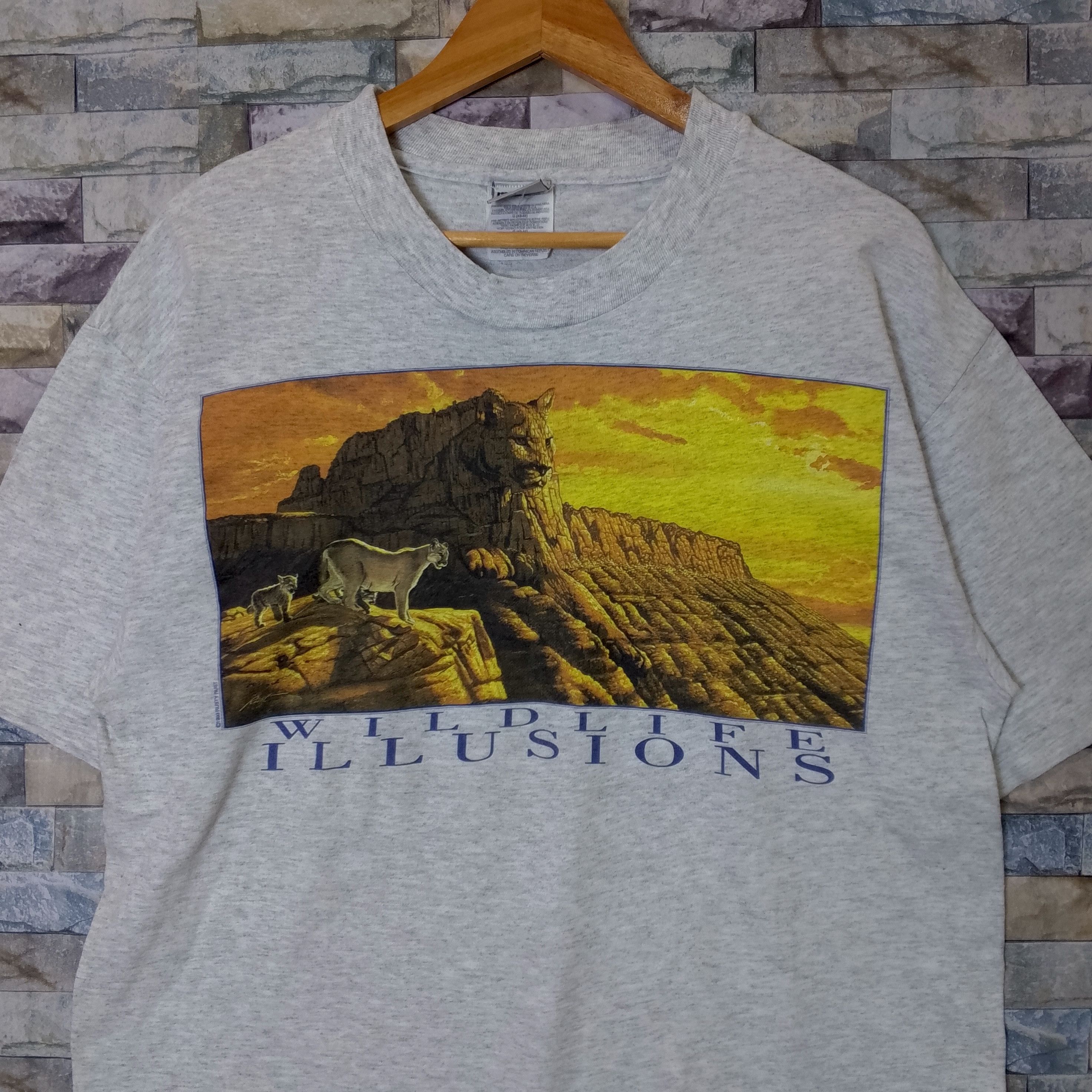 Vintage Vintage 90s Wildlife Illusions by Rusty Rust Size US L / EU 52-54 / 3 - 2 Thumbnail