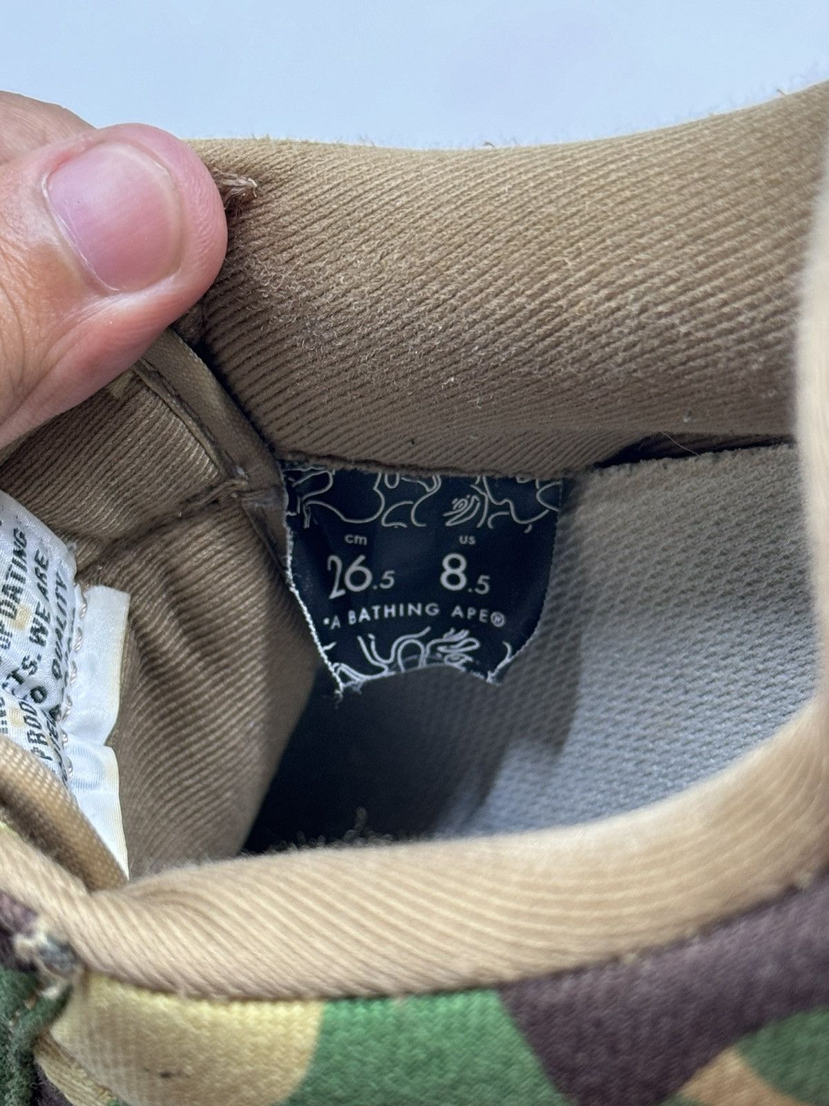 Bape A Bathing Ape 1ST CAMO BAPE STA Size US 8.5 / EU 41-42 - 10 Thumbnail