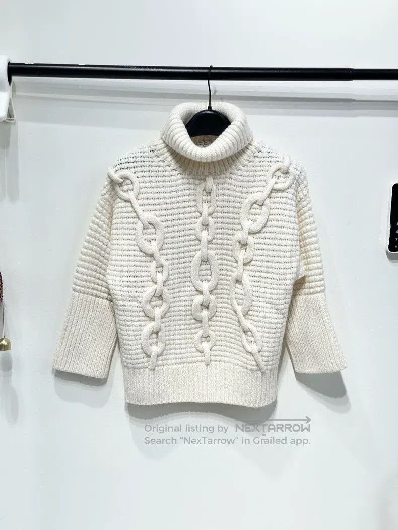 Hermes Hermes White knitwear Size XS / US 0-2 / IT 36-38 - 1 Thumbnail