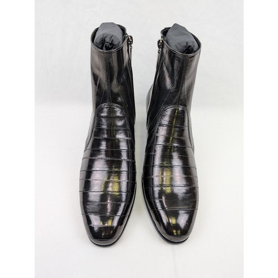 Saint Laurent Paris o1rshd1 Eel Anguilla Cheslea Boots in Black Size US 9 / EU 42 - 17 Thumbnail
