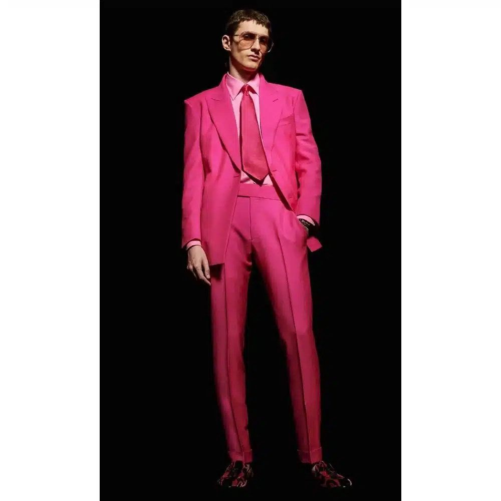 Tom Ford o1loc1c1224 2HAP01 Atticus Suit in Dark Pink Size US XL / EU 56 / 4 - 2 Thumbnail