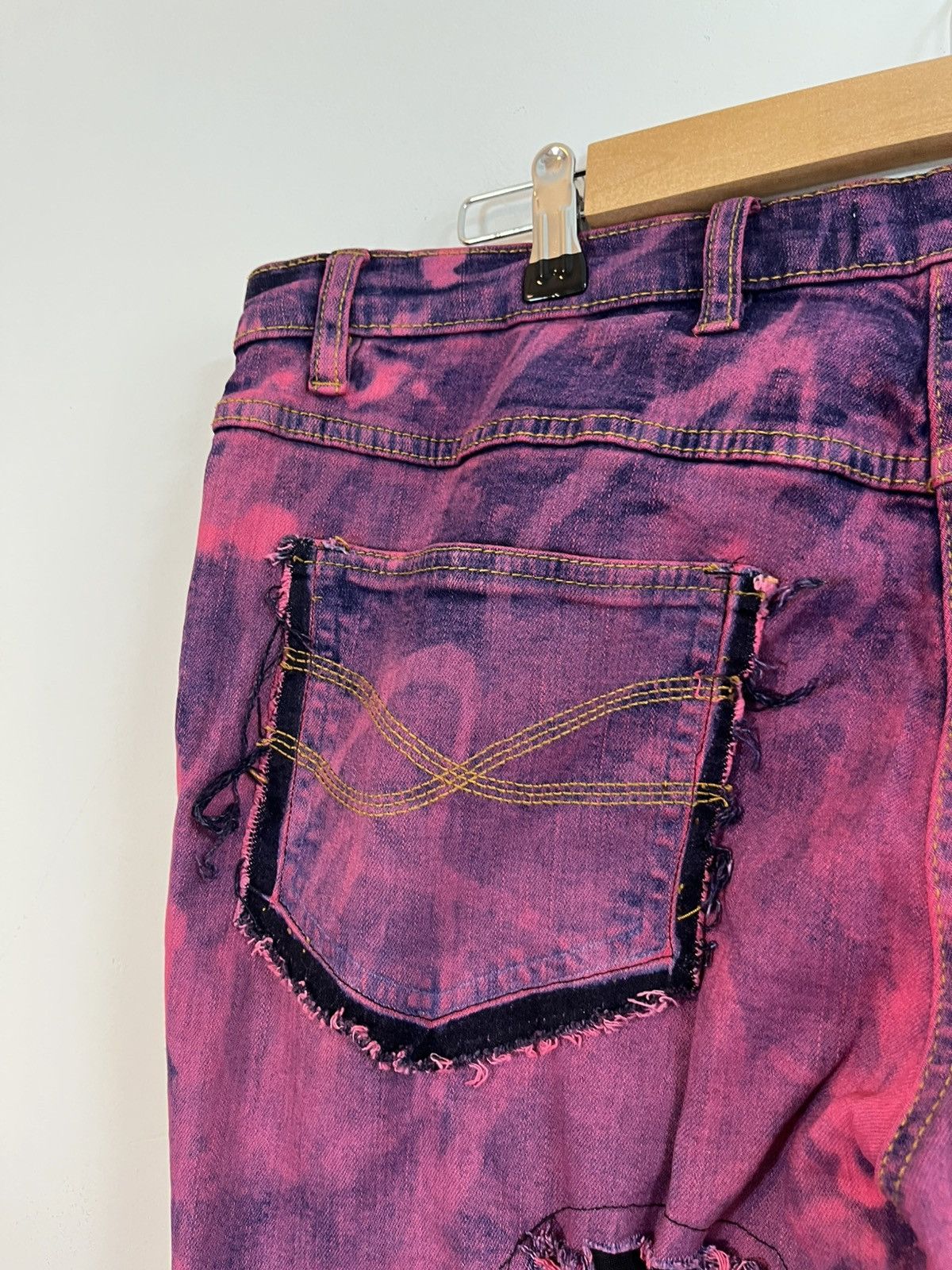 Other RARE Opium Handmade Ripped Jeans Archive Flared Denim Size US 34 / EU 50 - 11 Thumbnail