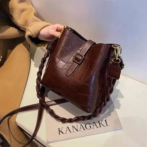 Italian Designers x Movie Bag Brown Shoulder Bag, Women's