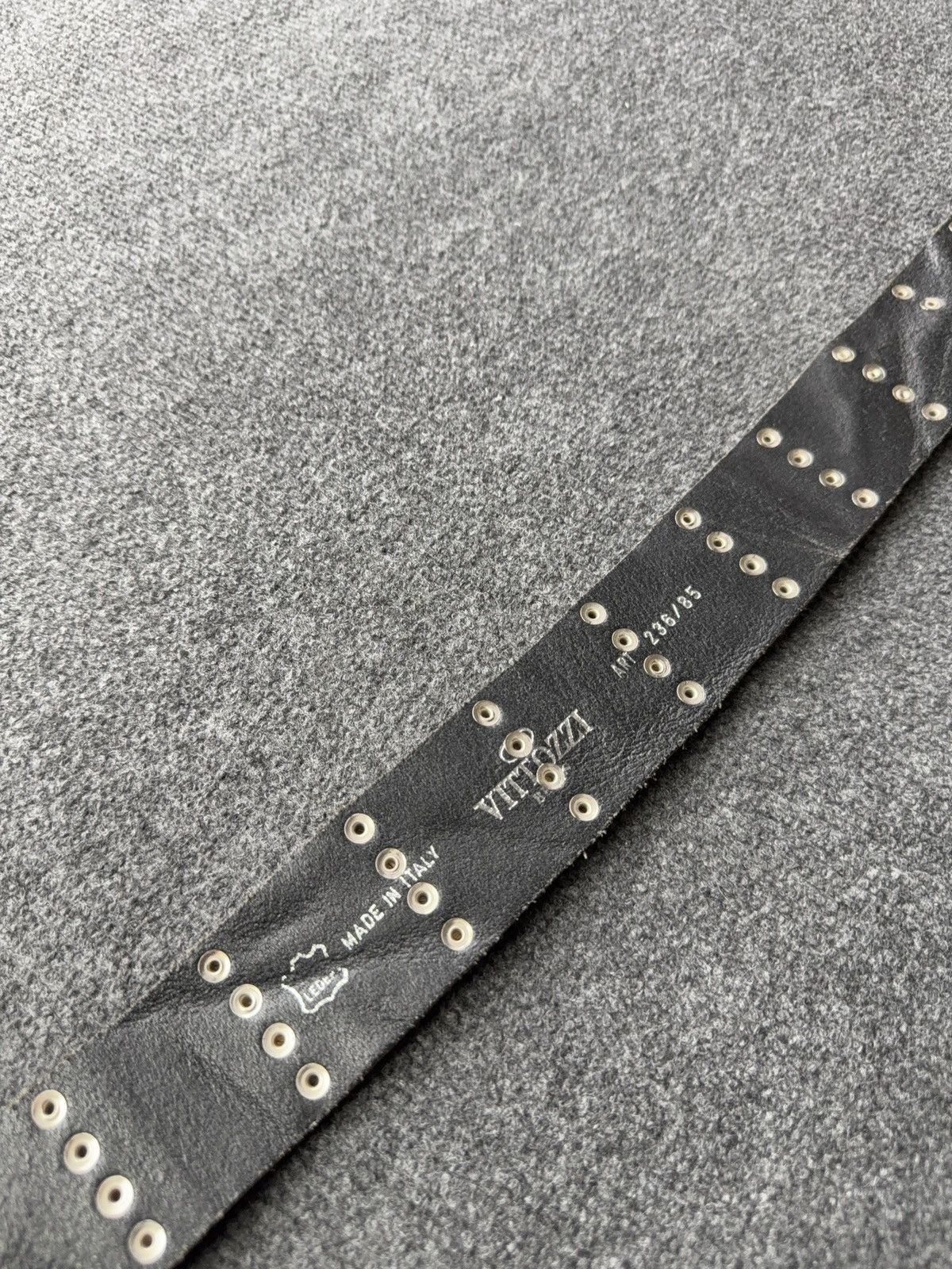 Japanese Brand Vintage Avant Garde Studded Leather Belt Punk Grunge Y2K Size ONE SIZE - 13 Thumbnail