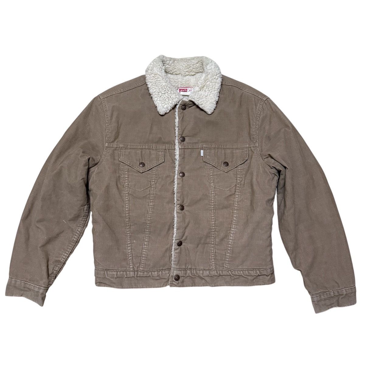 Levi's Vintage Levis Corduroy Sherpa Jacket Size US S / EU 44-46 / 1 - 1 Thumbnail