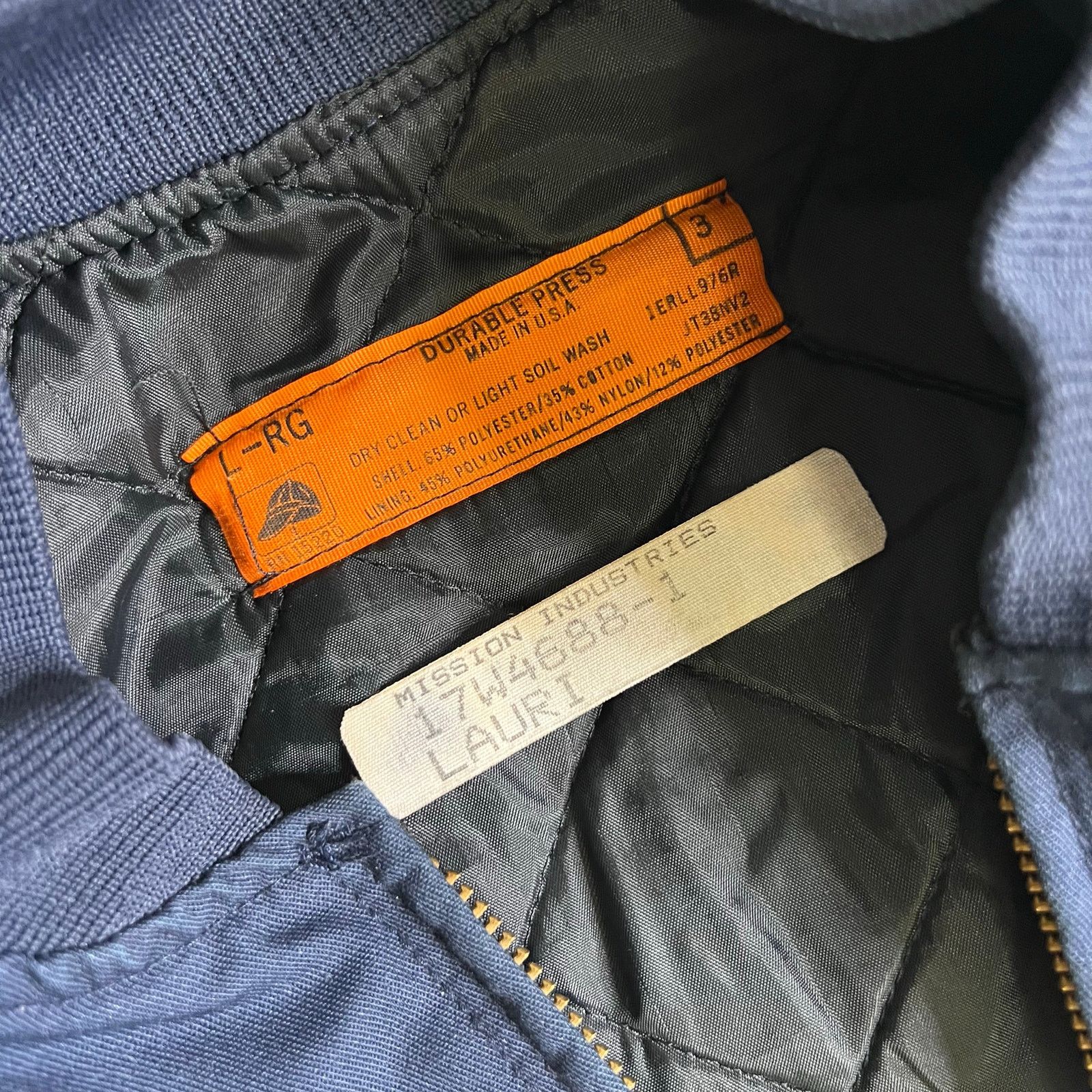 Vintage Vintage 70s MissionWorkwear Bomber Jacket Talon Large Size US L / EU 52-54 / 3 - 2 Thumbnail