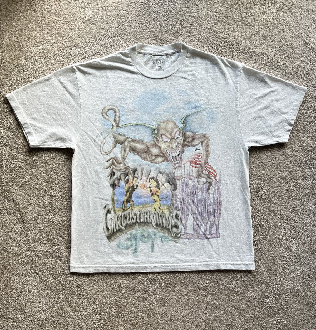 Travis Scott Travis Scott Utopia Circus Maximus Tour Tee Sz XL Brand ...