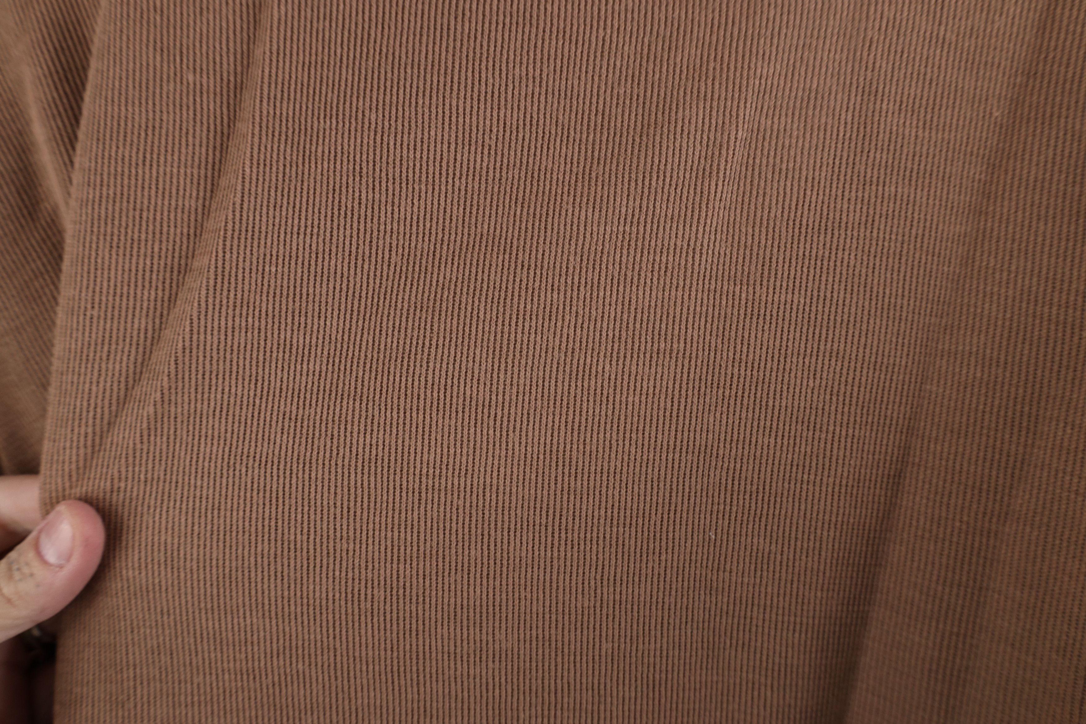 Express × Vintage Vintage 90s Express Baggy Thermal Ribbed Knit T-Shirt Brown Size L / US 10 / IT 46 - 9 Thumbnail