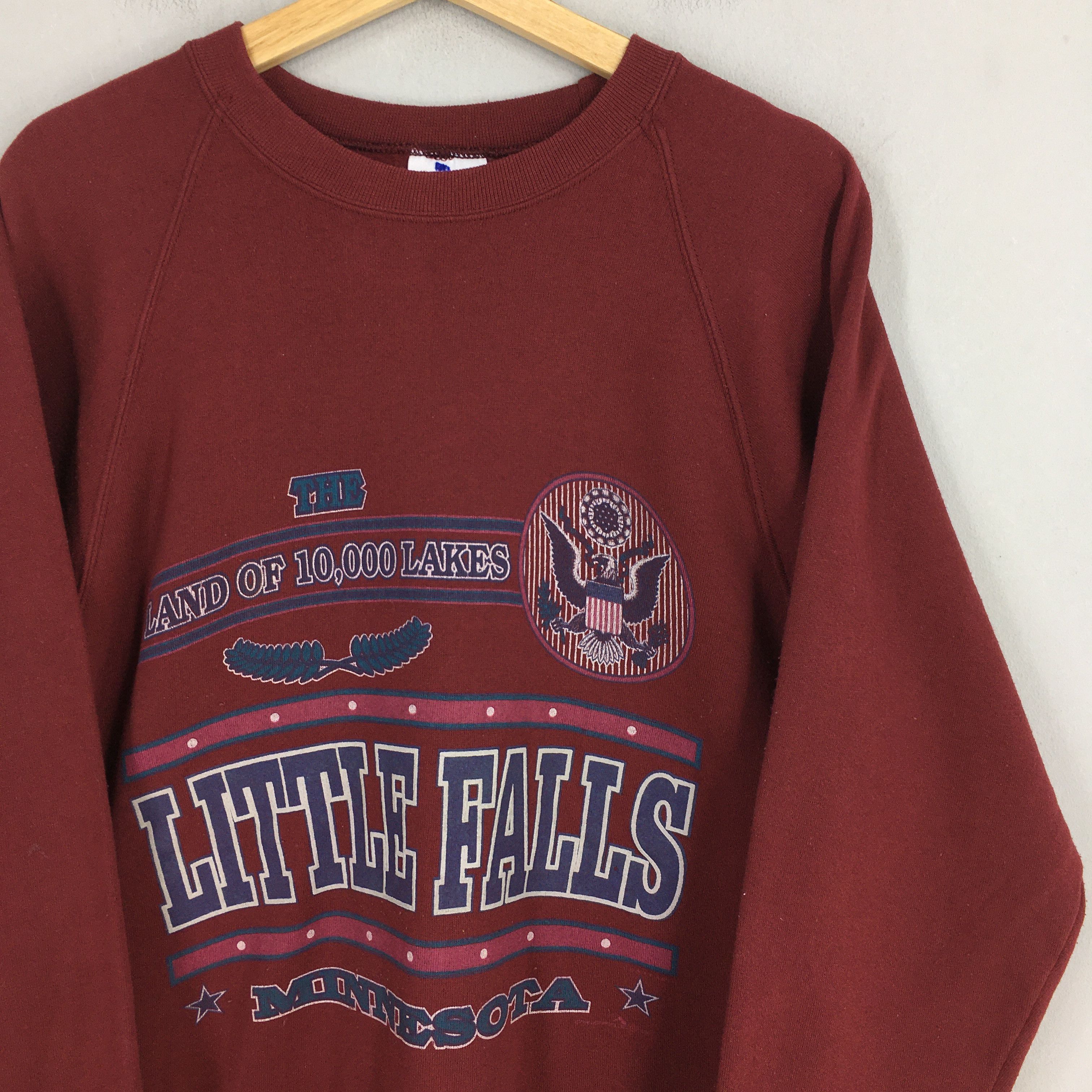 Vintage Vintage 1990s Little Falls Minnesota State Sweatshirt Medium Size US M / EU 48-50 / 2 - 2 Thumbnail