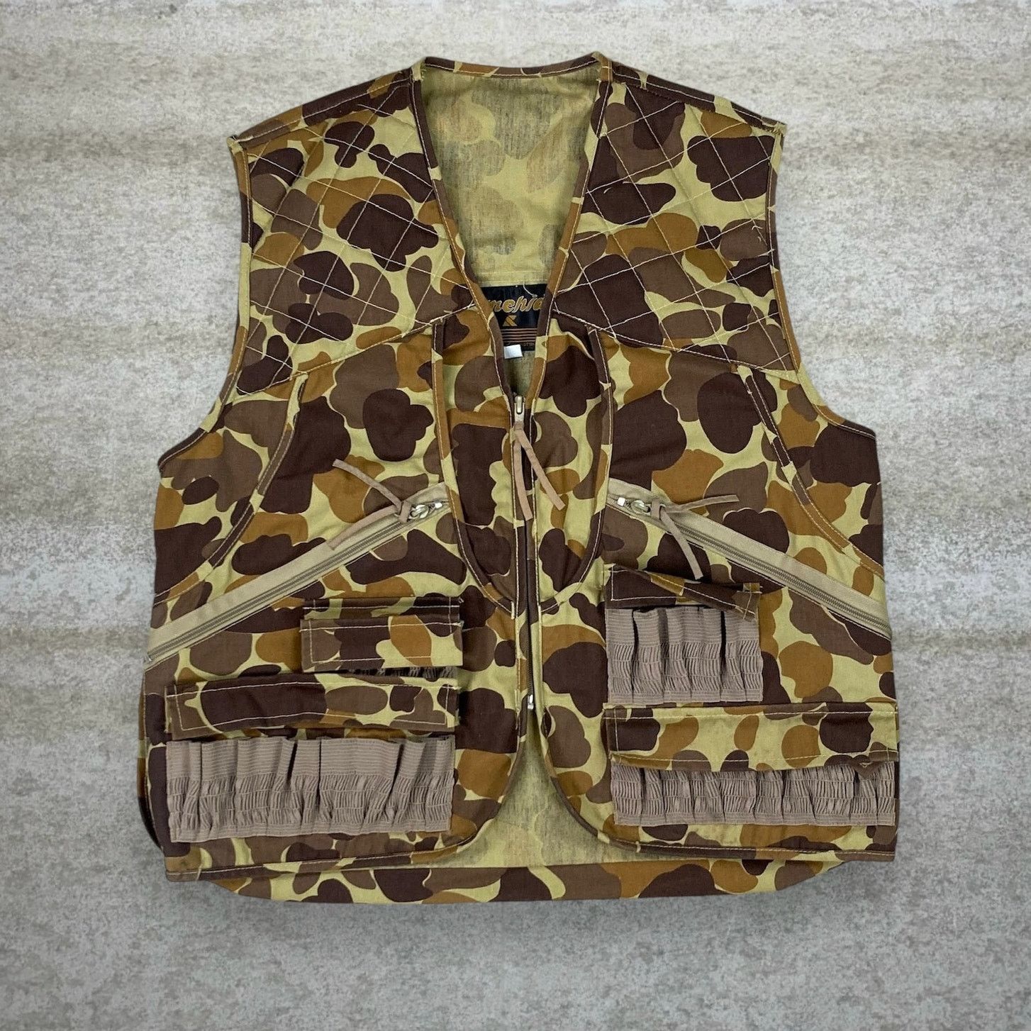 Vintage 90s Gamehide Hunting Camo Vest Mens S Cotton Canvas