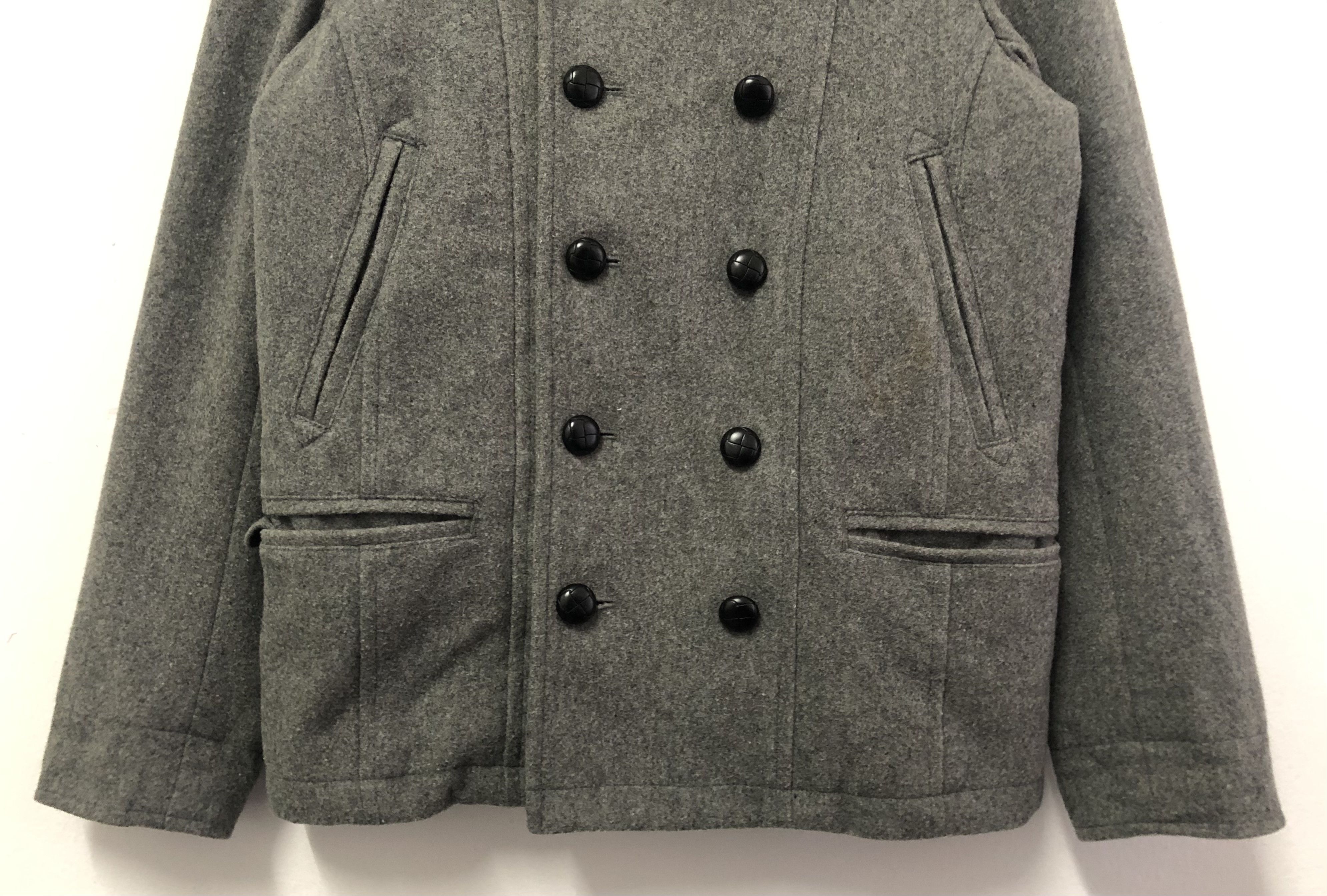 Michel Klein Vintage Michel Klein Wool Double Breast Pea Coat Jacket Size US S / EU 44-46 / 1 - 4 Thumbnail