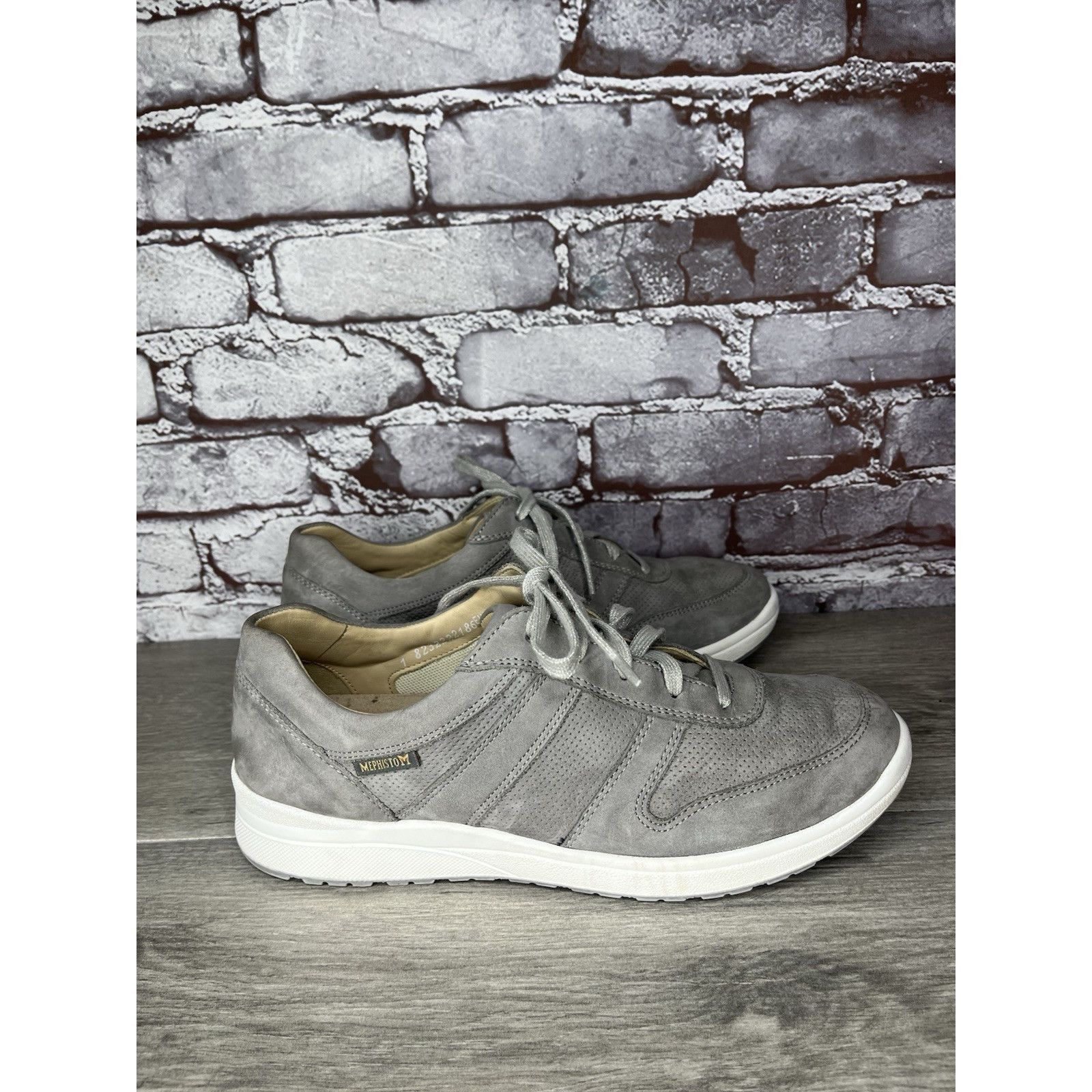 Mephisto Mephisto Rebeca Perf Runoff Gray Leather White Comfort Shoes Size US 9.5 / IT 39.5 - 15 Thumbnail