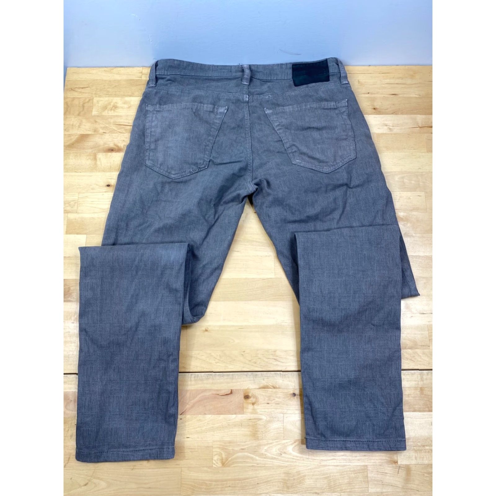 Vintage Adriano Goldschied Pants The Tellis 31x32 Gray Stretch Casaul Modern Slim Size US 31 - 4 Thumbnail