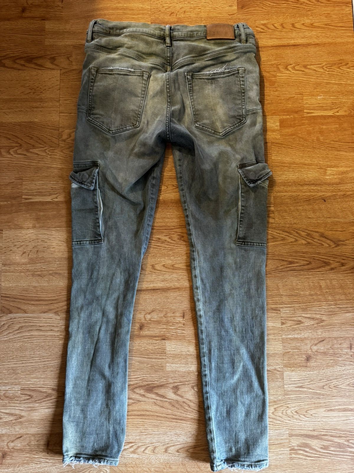 Purple Brand Purple green washed skinny jeans Size US 31 - 2 Thumbnail