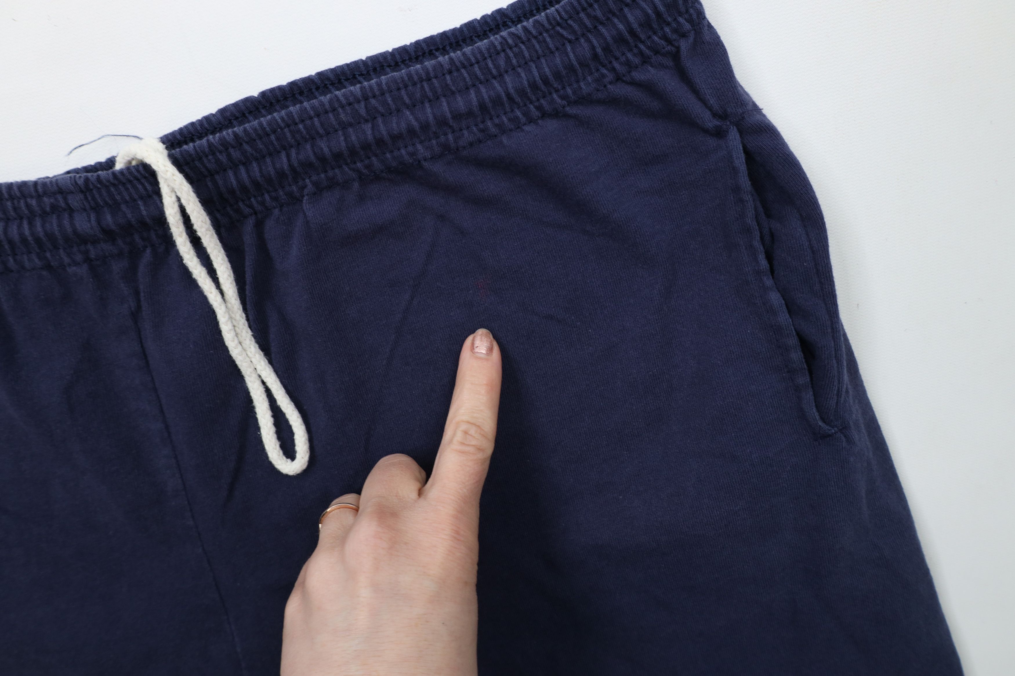 Russell Athletic × Vintage Vintage 90s Russell Athletic Above Knee Shorts Blue Cotton Size US 32 / EU 48 - 6 Thumbnail