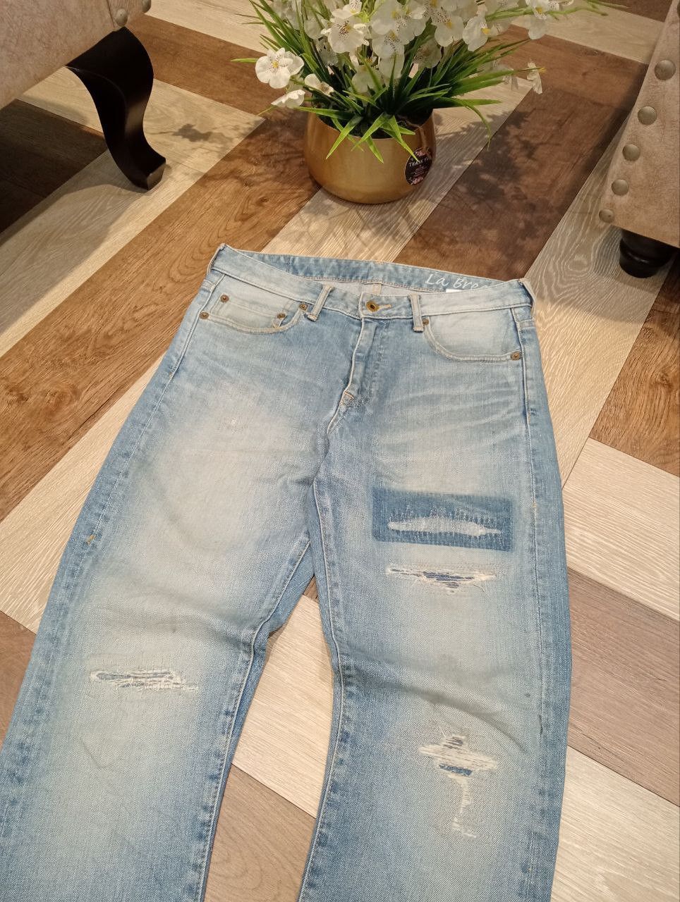 Japan Blue JAPAN BLUE LOT JB2301 LA BREA LIGHT BLUE DENIM JEANS Size US 29 - 4 Thumbnail