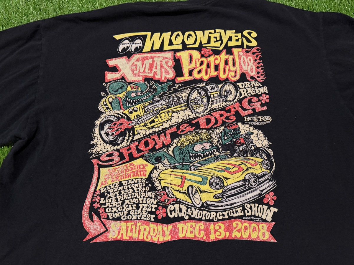 Anvil Vintage 2008 Mooneyes Xmas Hot Rod Xmas Party T-shirt Anvil Size US XL / EU 56 / 4 - 2 Thumbnail