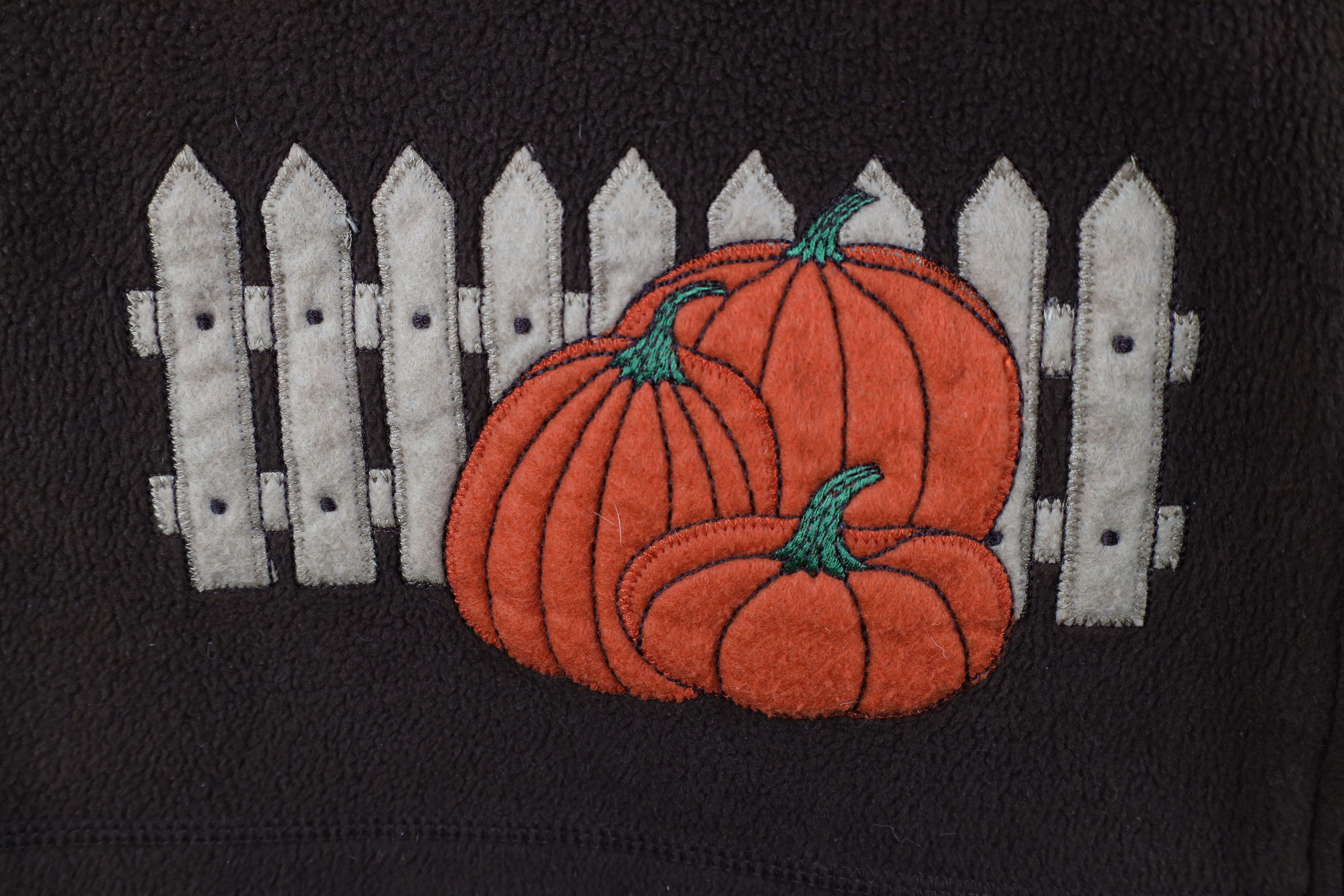 Vintage Vintage 90s Streetwear Pumpkin Sunflower Fleece Vest Jacket Size XL / US 12-14 / IT 48-50 - 5 Thumbnail