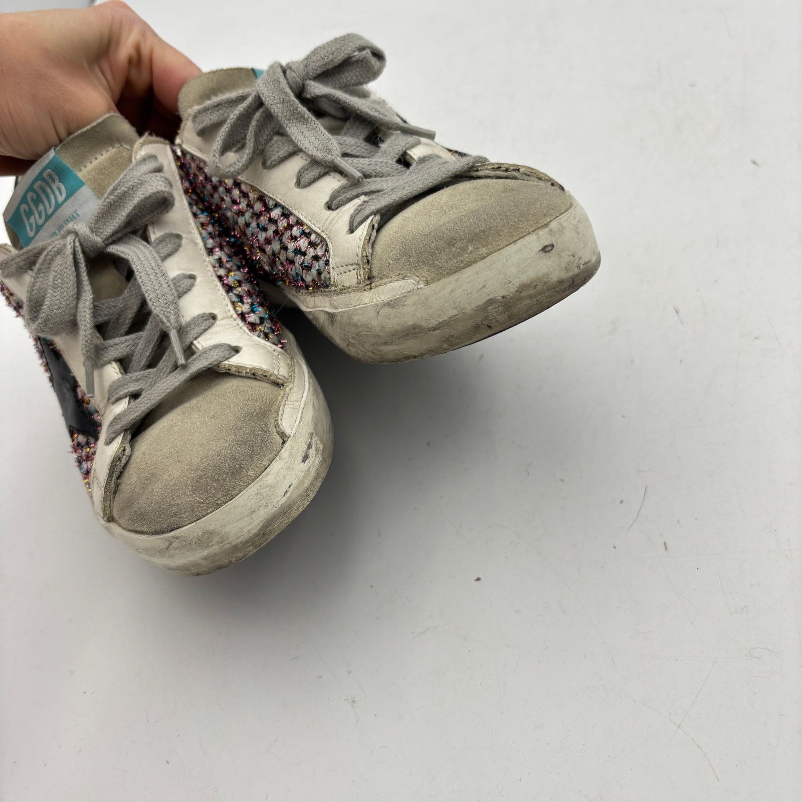 Golden Goose Golden Goose Superstar Metallic Tweed Shoes Women's 35 US 5 Size US 5 / IT 35 - 14 Thumbnail