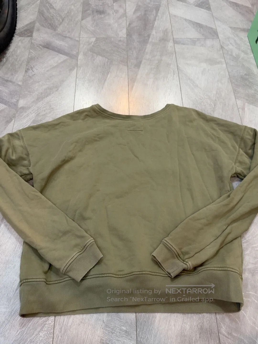Greg Lauren Vintage Green Cotton Sweatshirt. Size US L / EU 52-54 / 3 - 6 Thumbnail