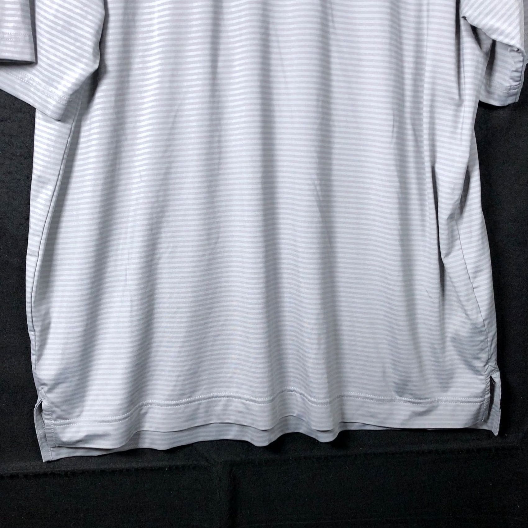 Footjoy FootJoy Mens Polo Shirt Gray Striped Athletic Short Sleeve XL Collared Button-Down Polo Shirt Mens Shirt Regular Size XS? Size US XL / EU 56 / 4 - 3 Thumbnail
