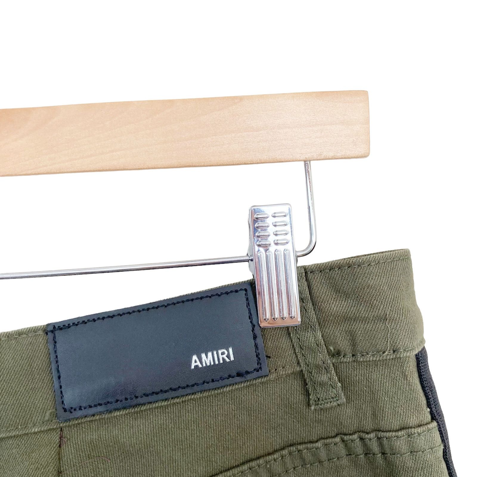 Amiri Amiri Green Black Distressed Button Fly Jeans Sz 36 Size US 36 / EU 52 - 7 Thumbnail