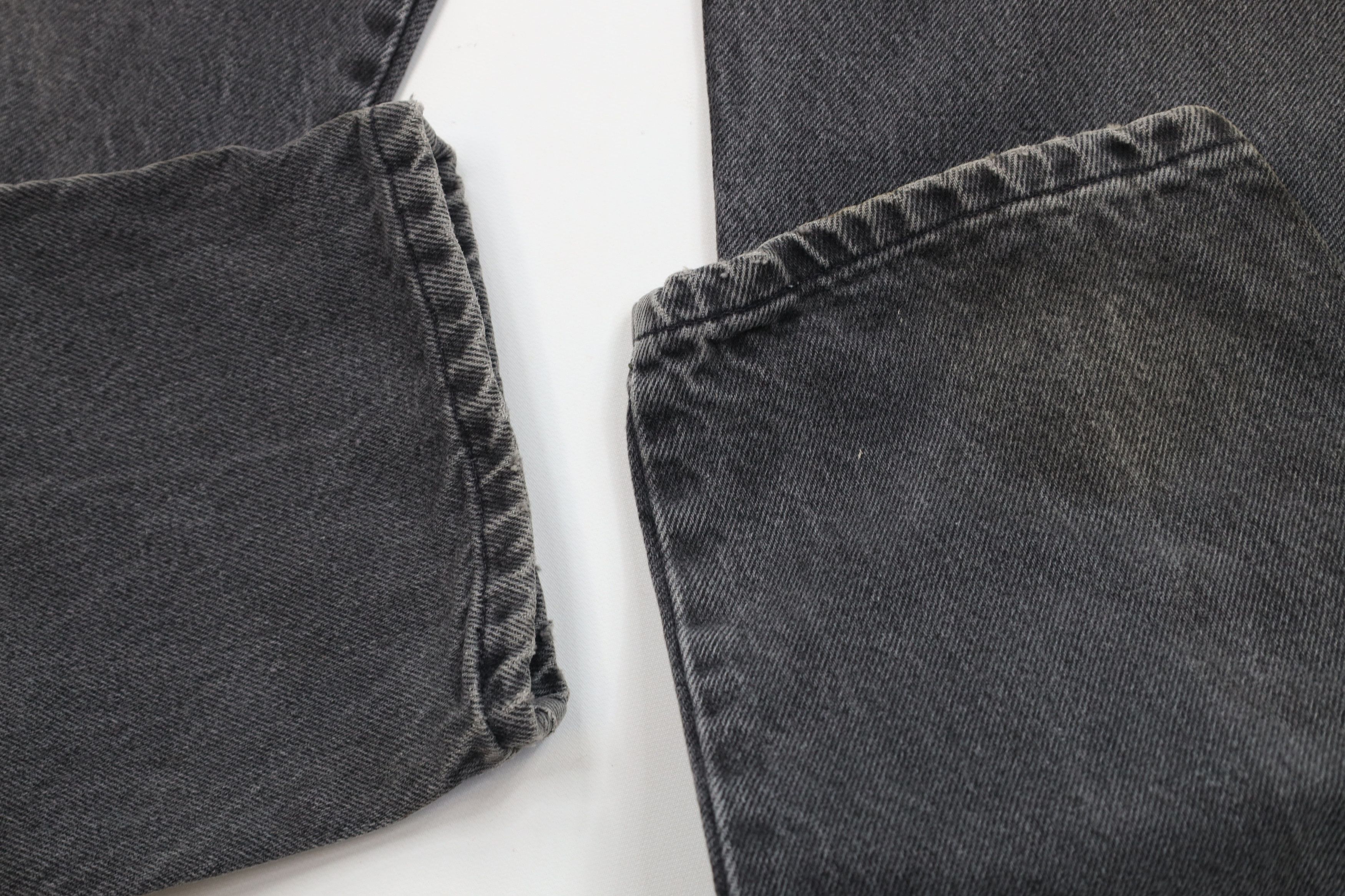Vintage Vintage 90s IOU Relaxed Fit Tapered Leg Denim Jeans Black Size US 38 / EU 54 - 7 Thumbnail