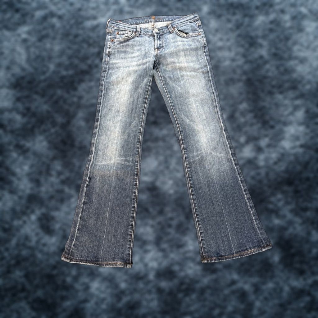 7 For All Mankind 7 For All Mankind Jeans Womens 28x28 Bootcut Blue Denim Low Rise Regular Fit 5-Pocket Jeans Mens Not Applicable? Size 28" / US 6 / IT 42 - 1 Thumbnail