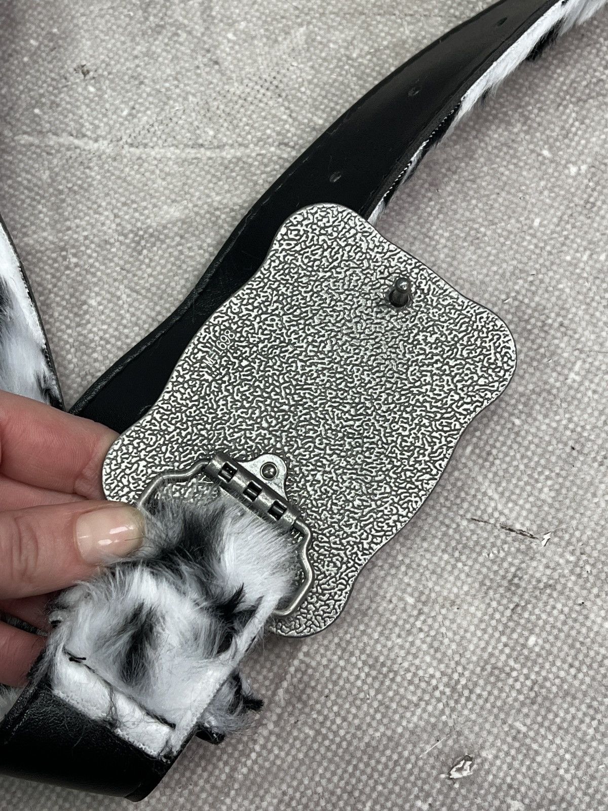 Japanese Brand Japanese brand fur Leather Belt Western Buckle rick owens Size ONE SIZE - 7 Thumbnail