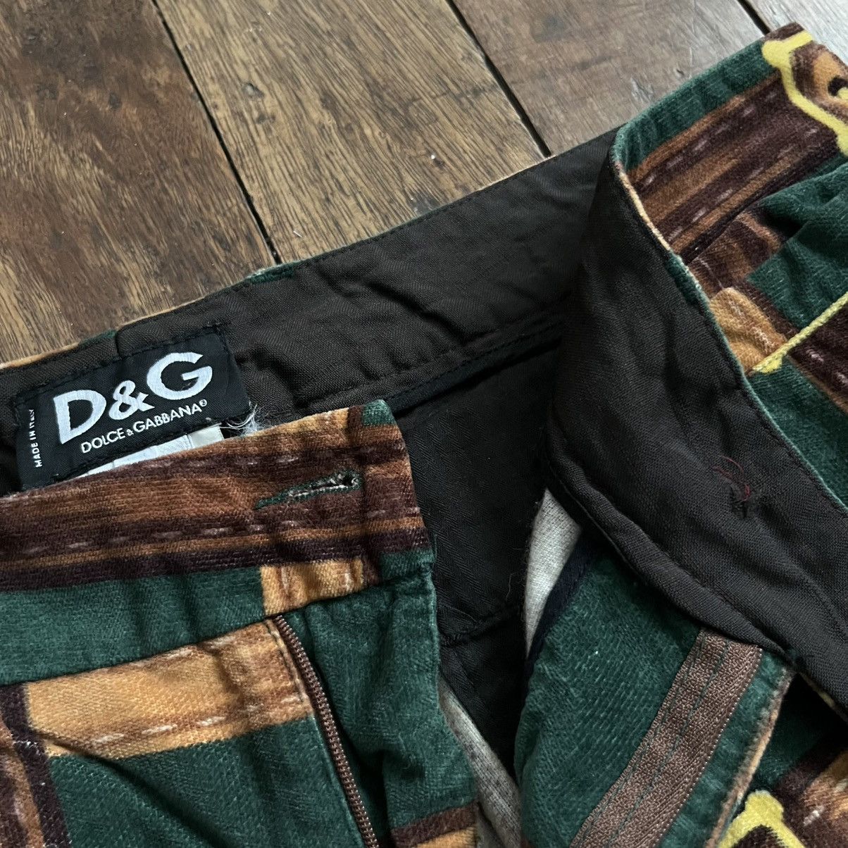 Dolce & Gabbana Dolce and Gabbana Belt Print Pants Size 33" - 5 Thumbnail