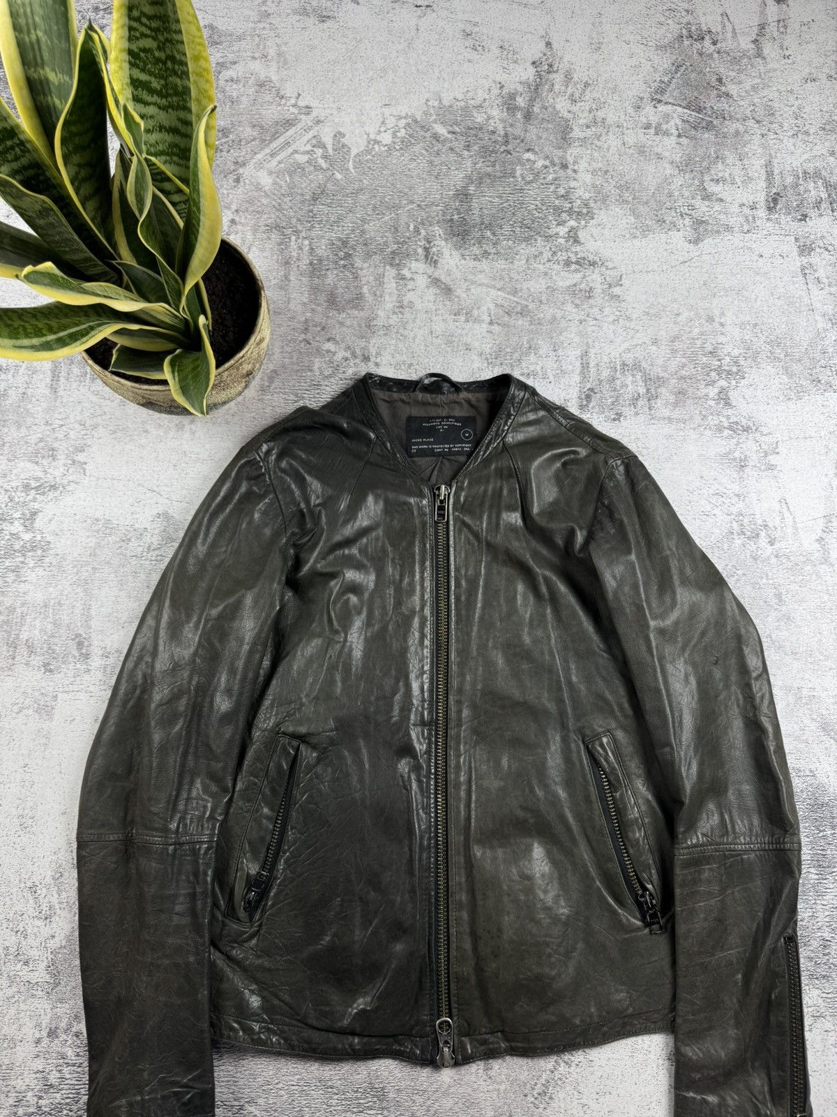 Allsaints ALLSAINTS Spitalfields Jacks Place Bomber Olive Jacket Coat Size US M / EU 48-50 / 2 - 4 Thumbnail