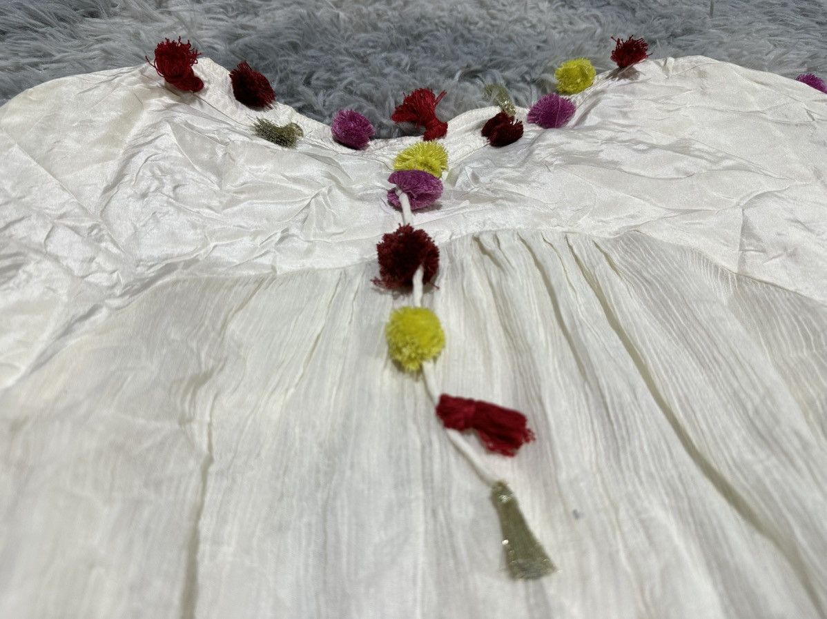 Tsumori Chisato 🔥 Rare Vintage Tsumori Chisato Rainbow Pom Pom Tassel Blouse Size M / US 6-8 / IT 42-44 - 8 Thumbnail