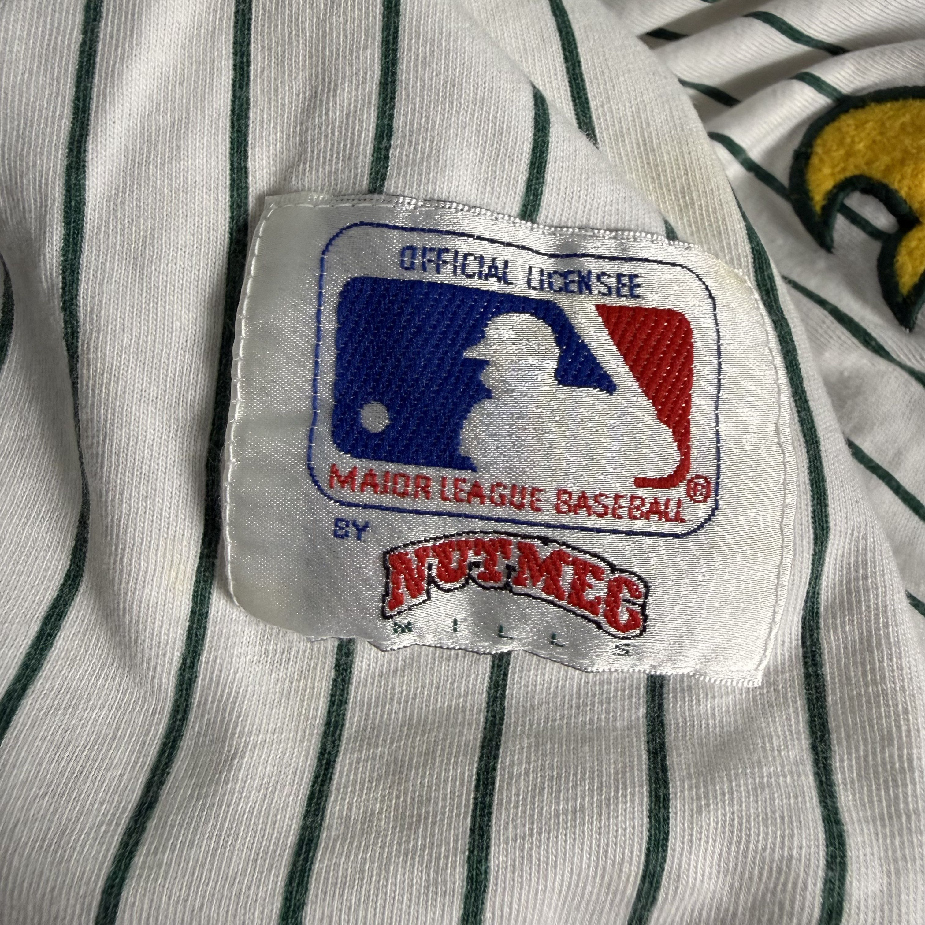 MLB 🔥RARE🔥Vintage Oakland Athletics Nutmeg Mills Jersey Size US XL / EU 56 / 4 - 9 Thumbnail