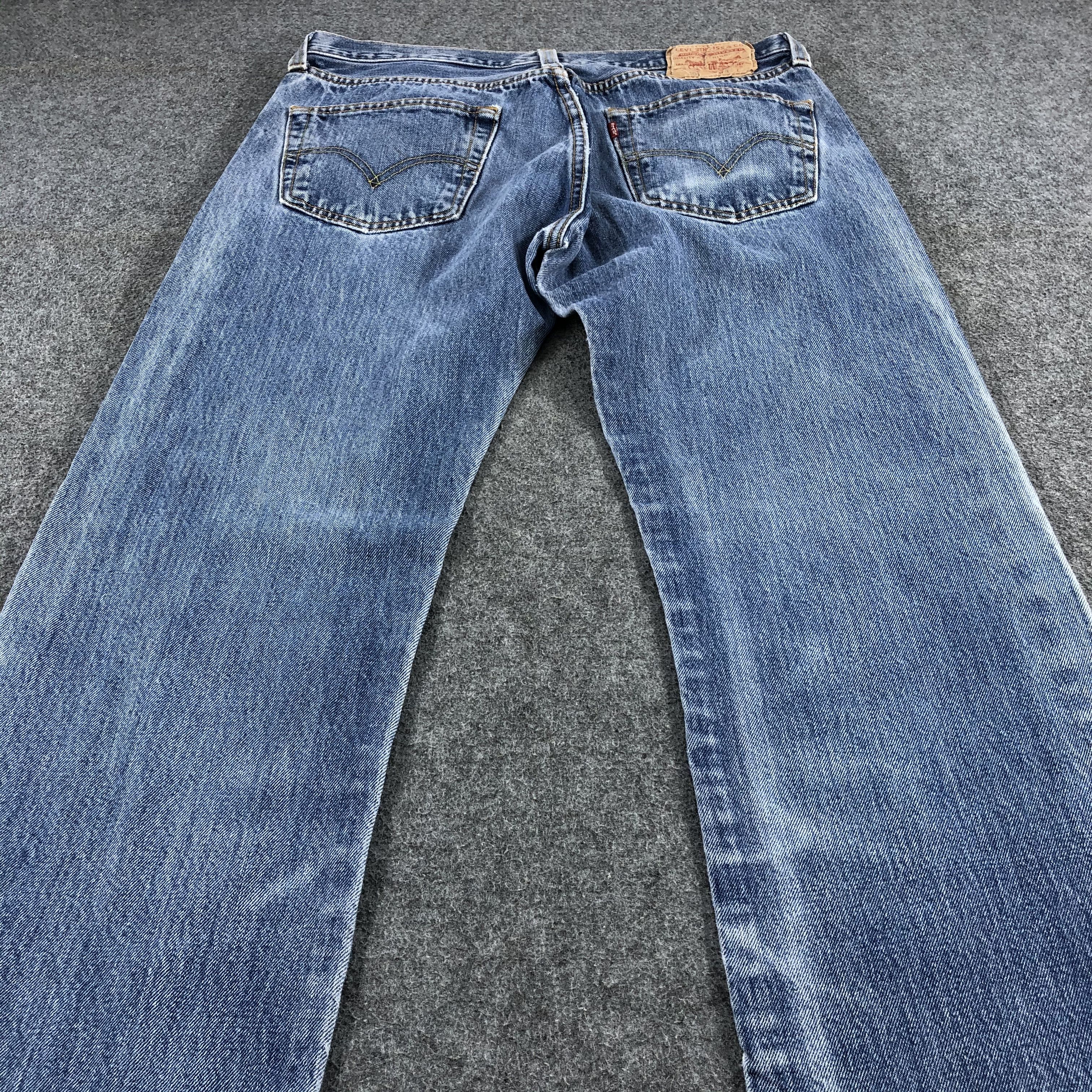 Levi's Vintage Blue Wash Levis 501 Jeans-JM1632 Size US 34 / EU 50 - 4 Thumbnail