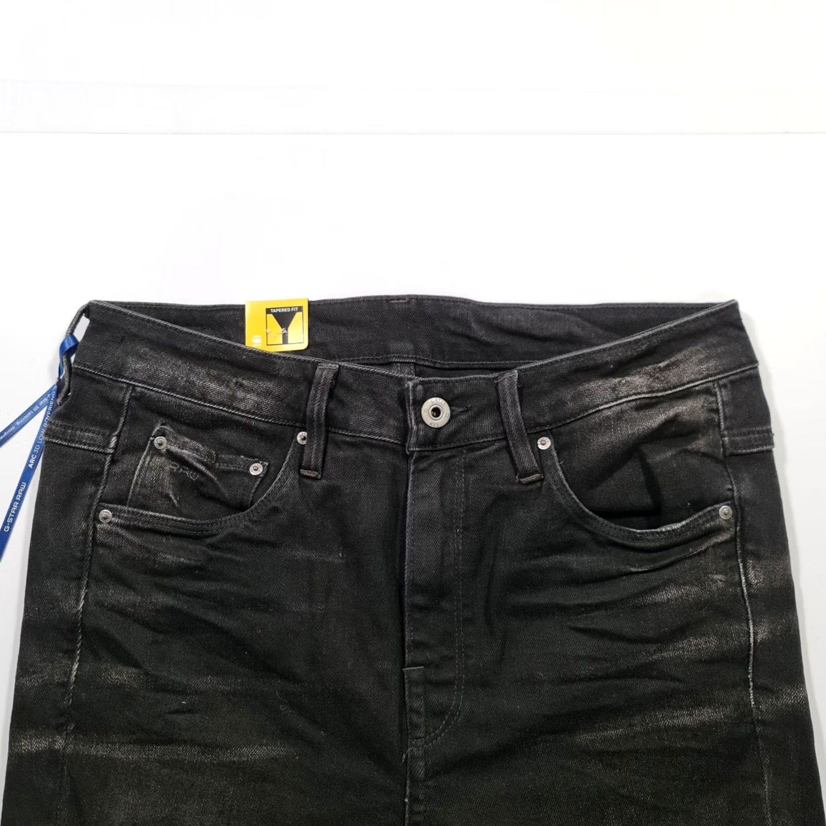 G-Star G Star Raw Jeans Black W26 L32 ARC 3D Tapered Fit Denim Womens Slim 5-Pocket Logo Modern City Clothing Women Jeans Size 26" / US 2 / IT 38 - 2 Thumbnail