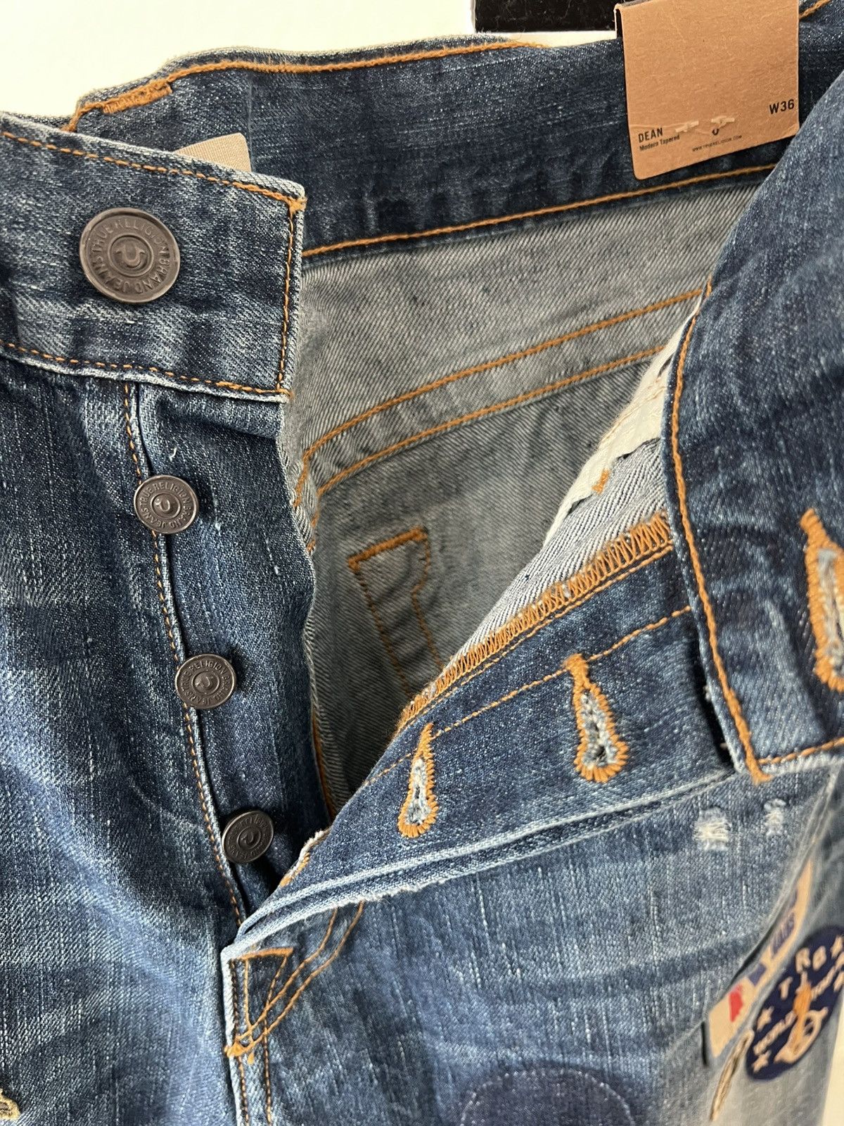 True Religion True religion denim patchwork jeans Size US 36 / EU 52 - 7 Thumbnail