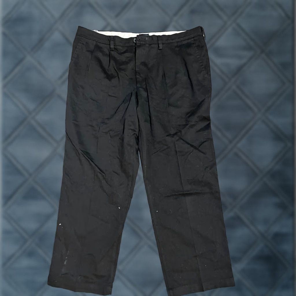 Dockers DOCKERS Classic Fit Pleated Dress Pants 40x29 Black Vintage Distressed Shirt? Size US 40 / EU 56 - 1 Thumbnail