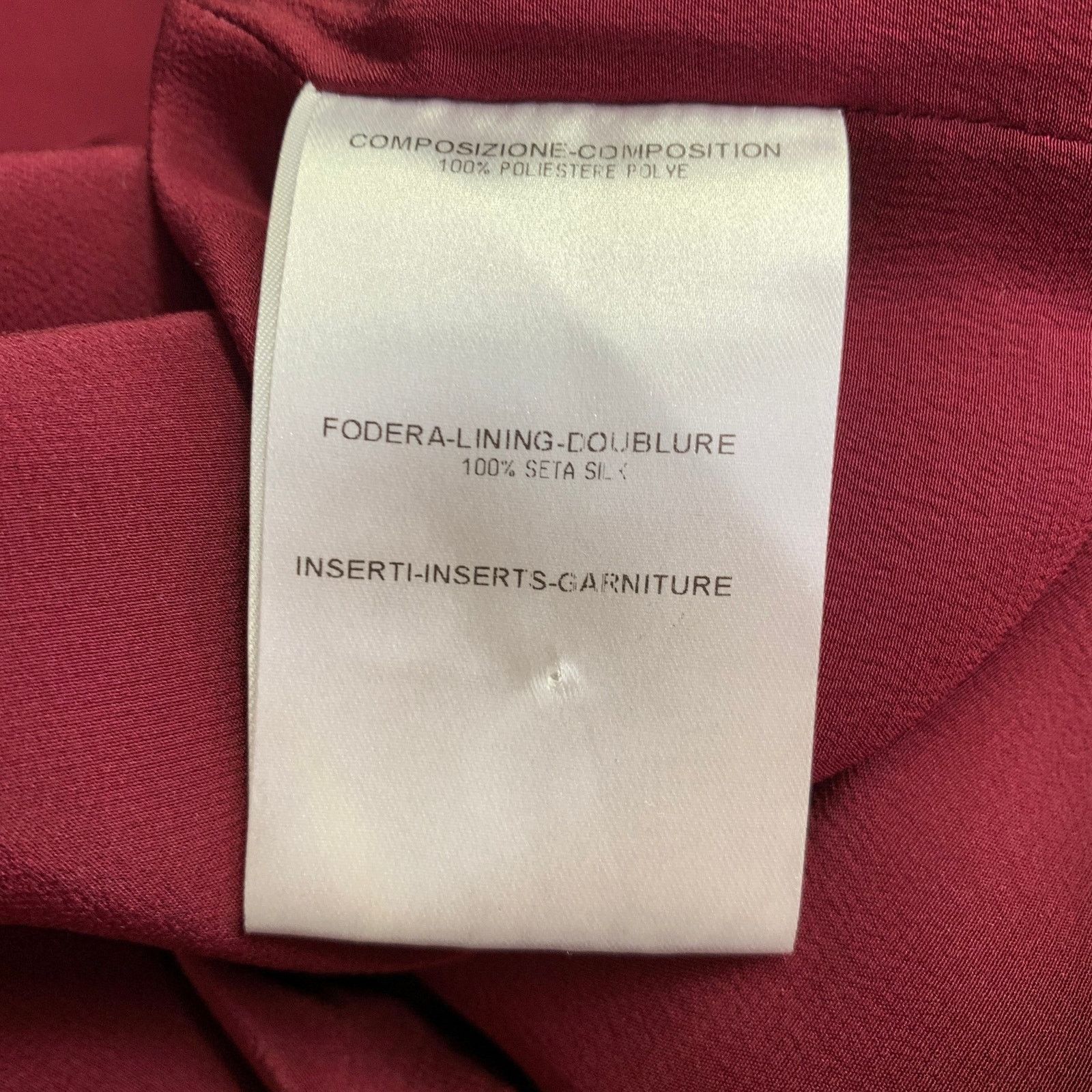 Burberry Prorsum Size M Burgundy Purple Polyester Sheath Cocktail Dress Size M / US 6-8 / IT 42-44 - 6 Thumbnail