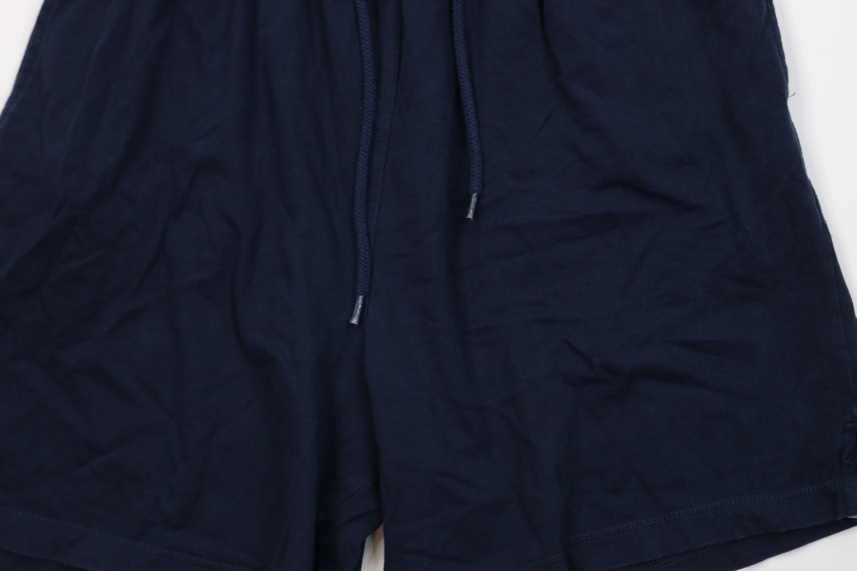 Vintage Vintage 90s Streetwear Heavy Cotton Above Knee Shorts Blue Size US 36 / EU 52 - 3 Thumbnail