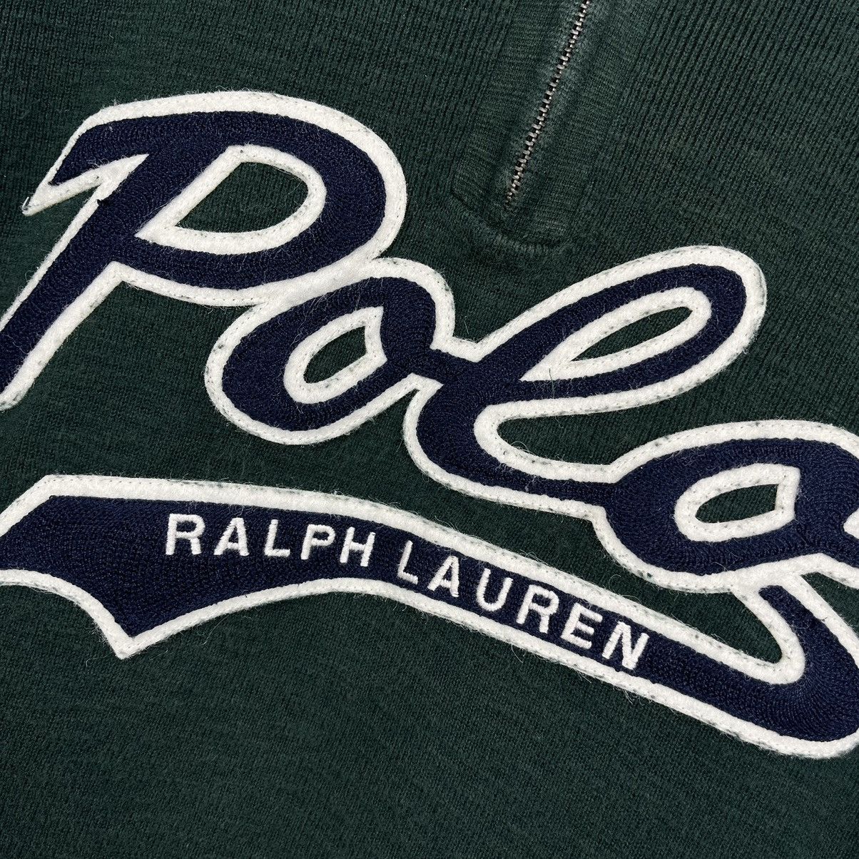 Polo Ralph Lauren Vintage Polo Ralph Lauren big logo 1/4 zip sweater 90’s Size US M / EU 48-50 / 2 - 7 Thumbnail