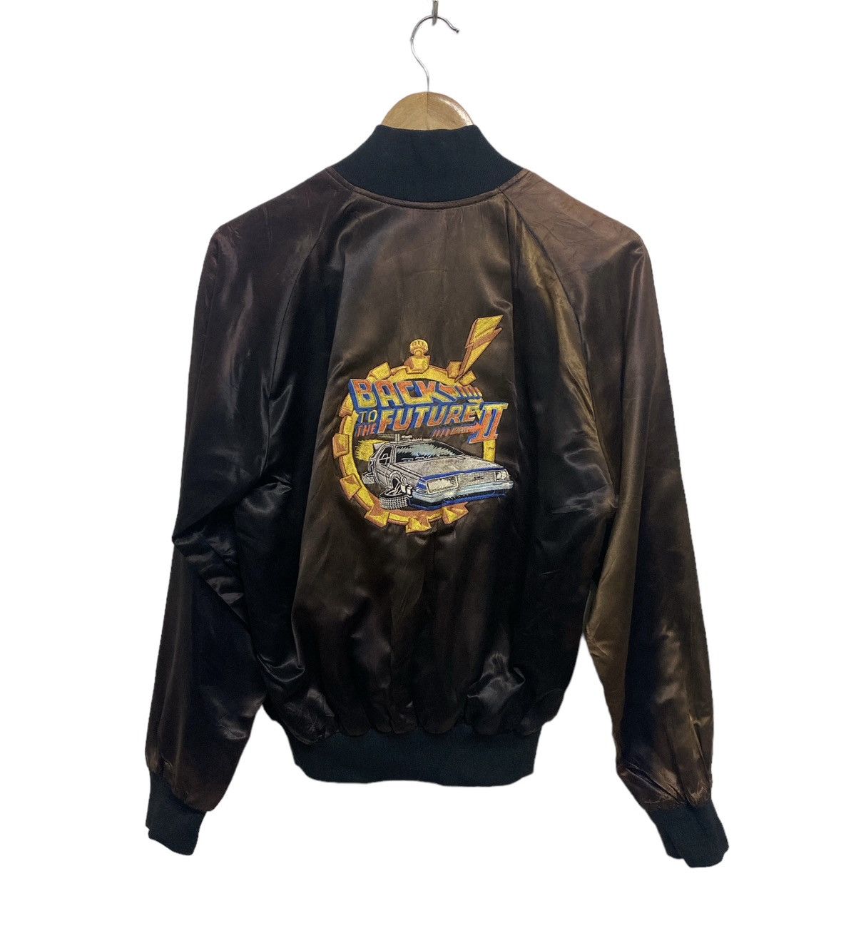Universal Studios × Vintage Rare 1989 Back to The Future Promo Movie Bomber Sunfaded Size US M / EU 48-50 / 2 - 1 Thumbnail